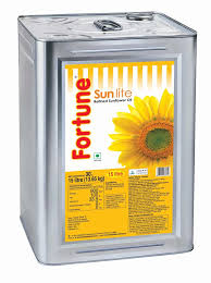 Fortune Sunflower Refined Oil - Sunlite 15 Ltr ( Jar)